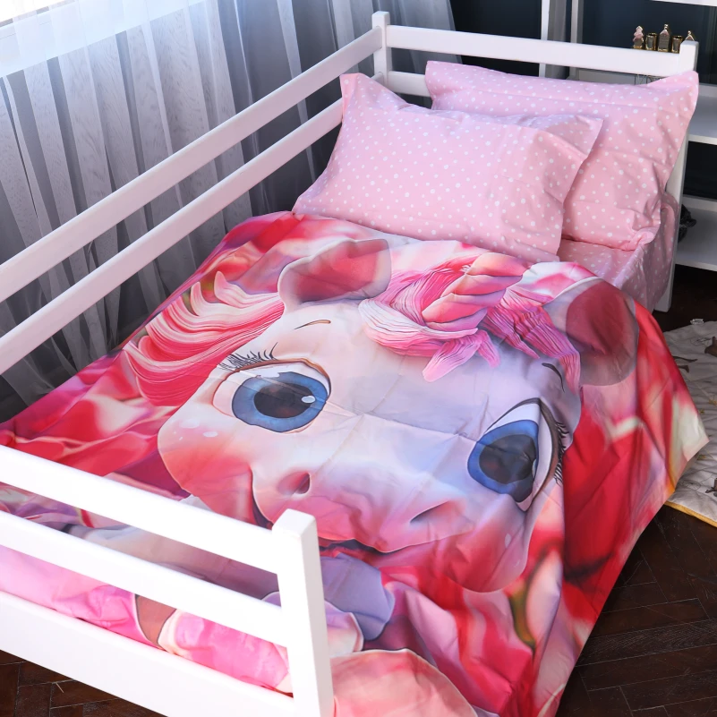 Простирадло Ranforce Elite Kids Time 17-0715 Dreamy Pink Unicorn - 5