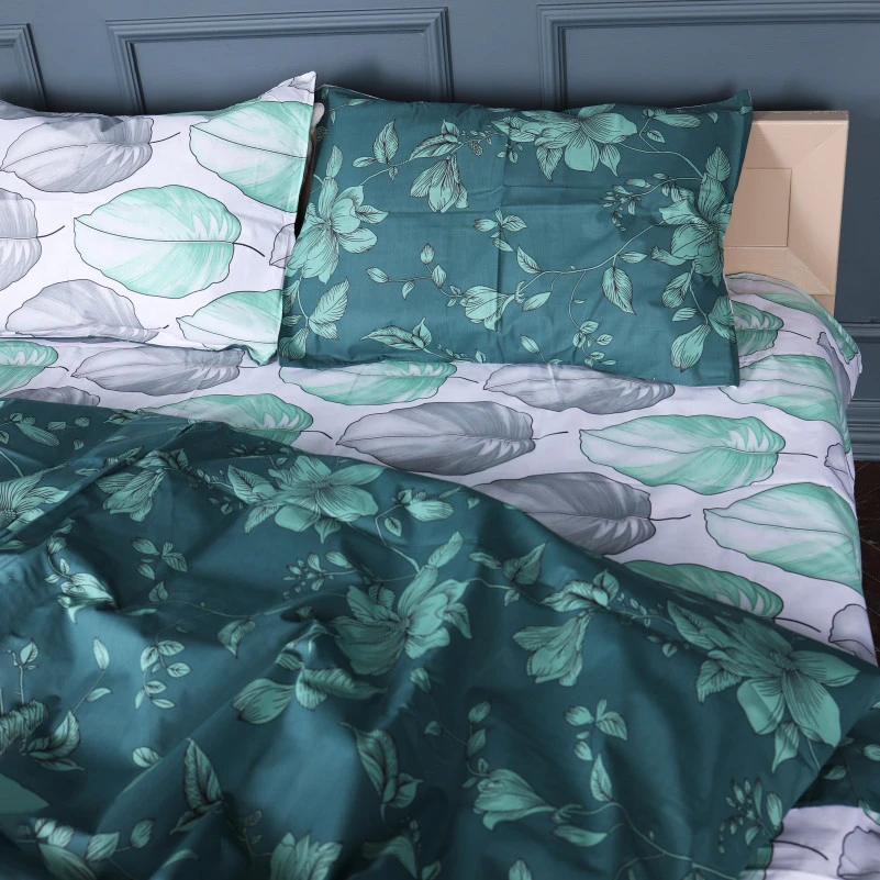 Комплект постільної білизни Бязь 17-0718 Emerald Foliage - 2