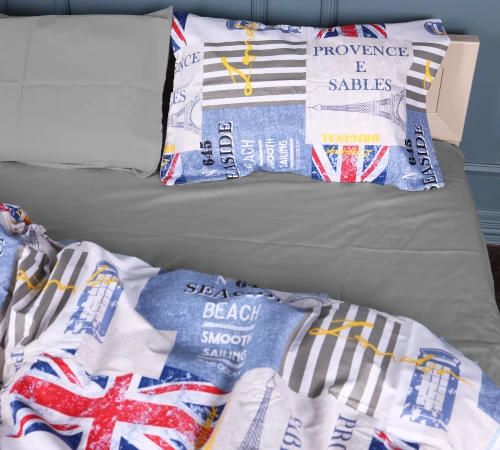 Комплект постельного белья Сатин 22-1382 English Style - 2