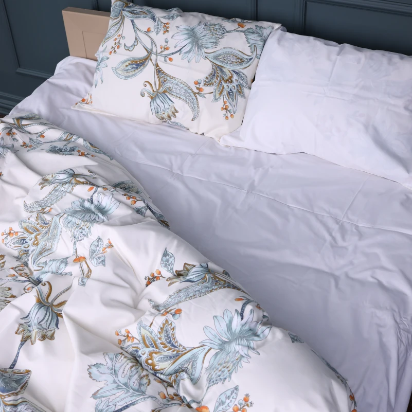 Наволочка Сатин 22-1414 Flower Sketch - 4