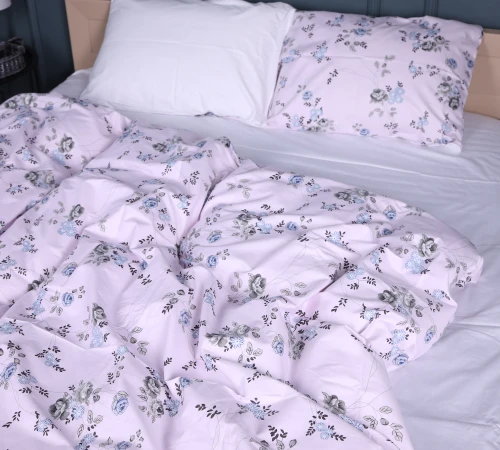 Наволочка Сатин 22-1377 Flowers on Snow - 2