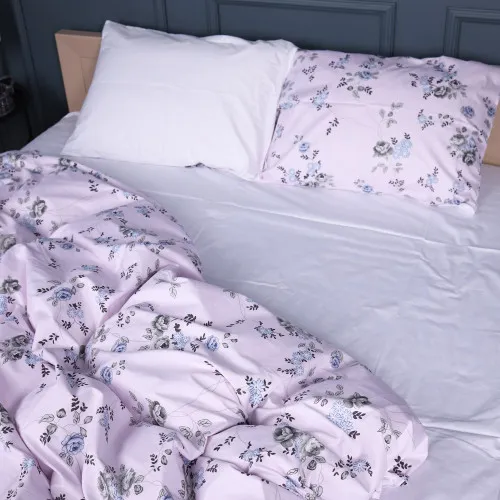 Простирадло Сатин 22-1377 Flowers on Snow