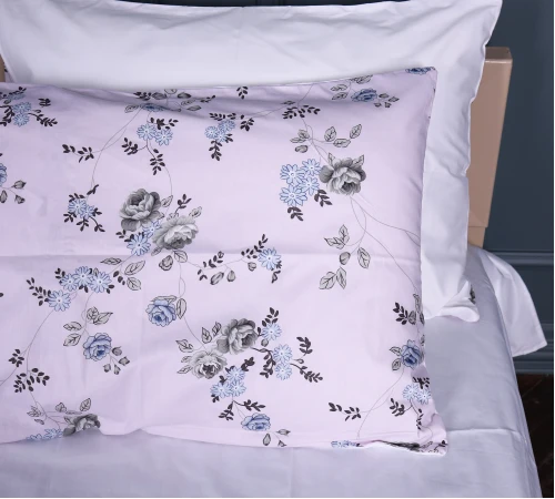 Наволочка Сатин 22-1377 Flowers on Snow