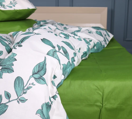 Простирадло Ranforce Elite 17-0719 Foliage on White