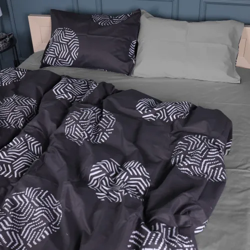 Комплект постельного белья Сатин 22-1379 Geometric Circles