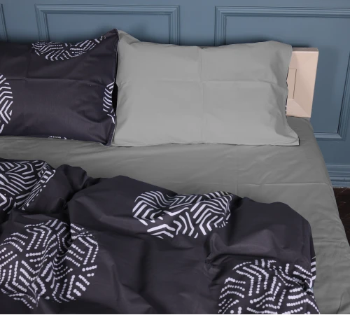 Комплект постельного белья Сатин 22-1379 Geometric Circles - 2