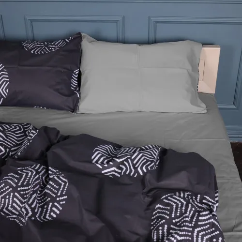 Комплект постельного белья Сатин 22-1379 Geometric Circles - 2