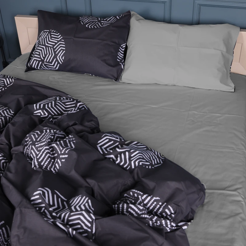 Комплект постельного белья Сатин 22-1379 Geometric Circles - 3