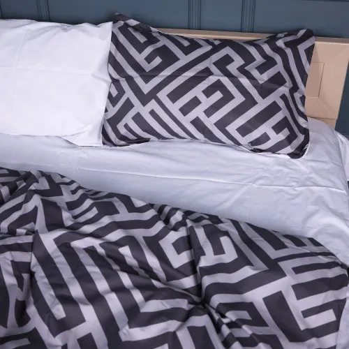 Комплект постельного белья Сатин 22-1395 Geometric Design - 2