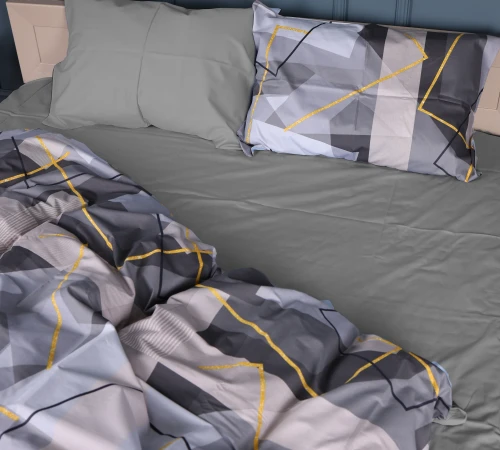 Простирадло Сатин 22-1403 Geometric Elegance