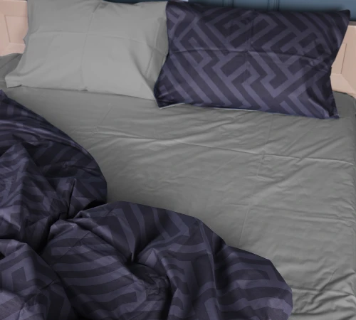 Простирадло Сатин 22-1396 Geometric Vibes