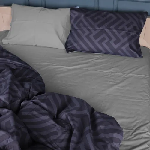 Простирадло Сатин 22-1396 Geometric Vibes