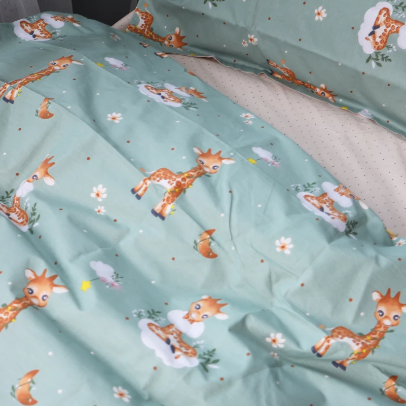 Комплект постільної білизни Poplin Line Kids Time 02 "Giraffe" - 2
