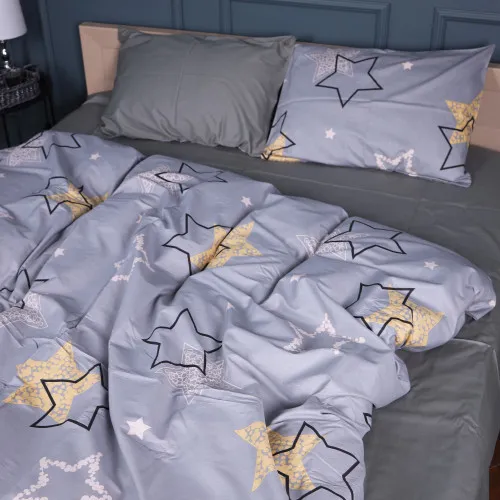 Простирадло Сатин 22-1373 Gray Starry Sky - 2