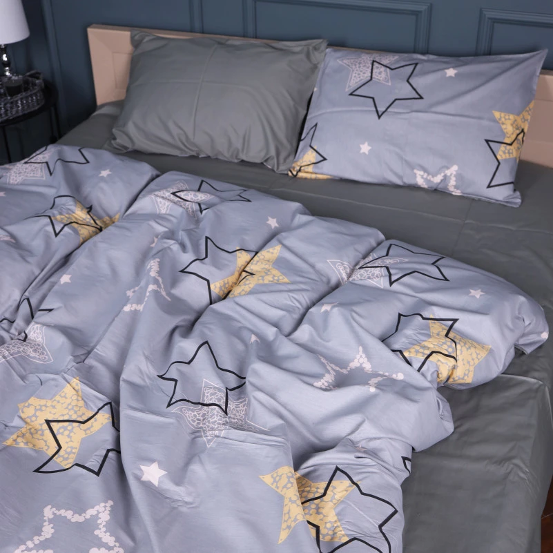 Наволочка Сатин 22-1373 Gray Starry Sky - 1