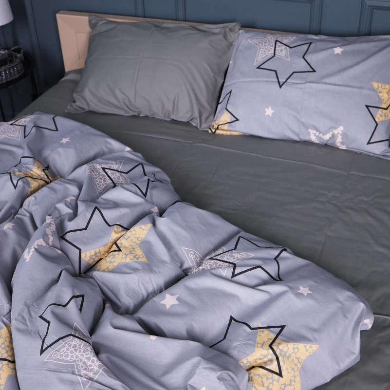 Наволочка Сатин 22-1373 Gray Starry Sky - 4