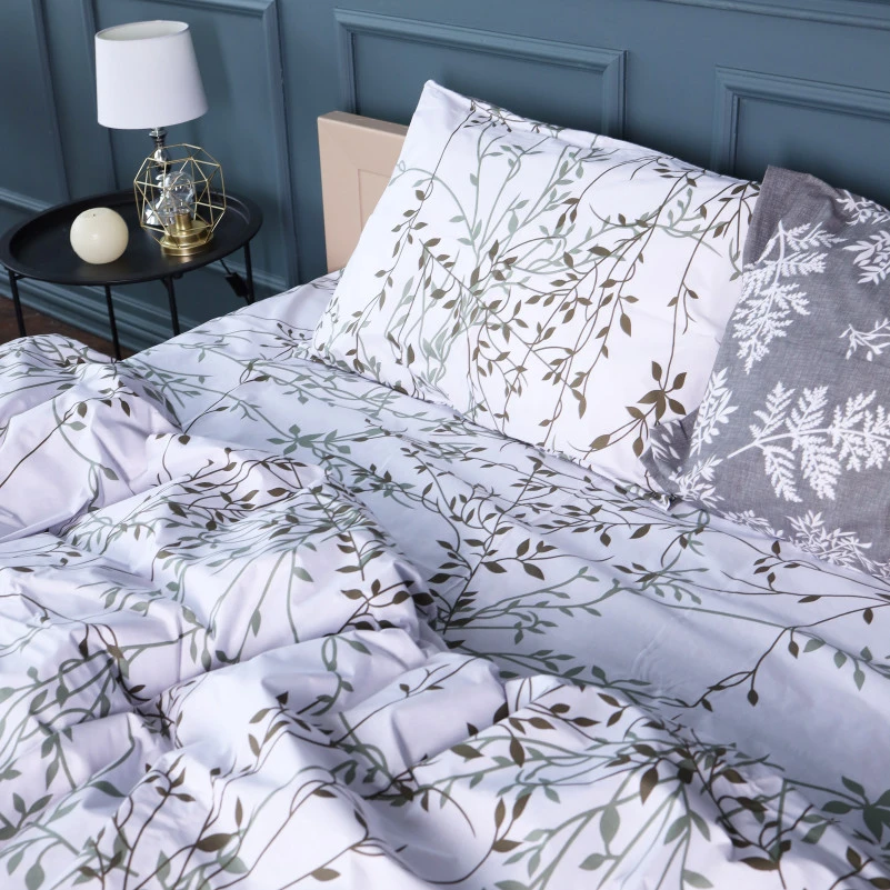 Наволочка Бязь 17-0668 Grey Blooms - 5