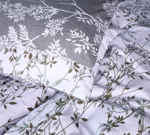 Наволочка Бязь 17-0668 Grey Blooms