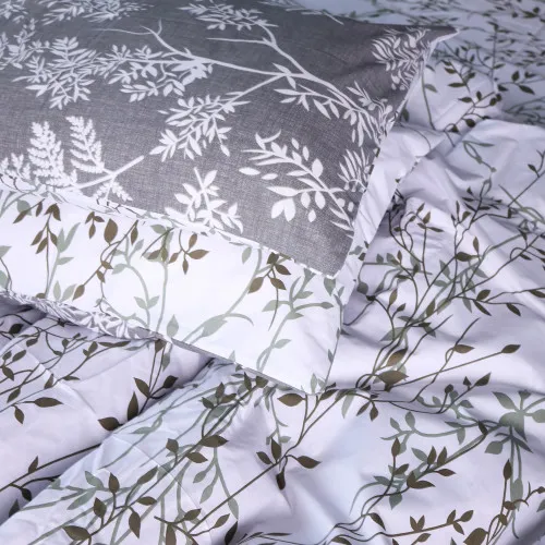 Наволочка Бязь 17-0668 Grey Blooms