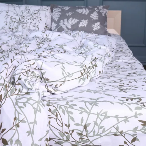 Простирадло Бязь 17-0668 Grey Blooms