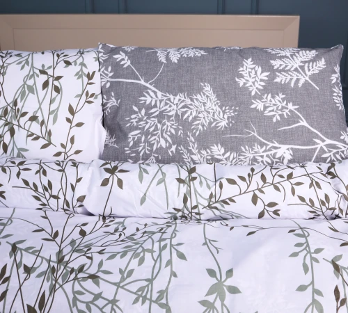 Простирадло Ranforce Elite 17-0668 Grey Blooms - 2