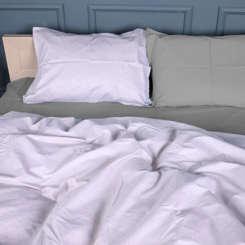 Комплект постільної білизни Сатин 22-1380 Grey Gleam - 2