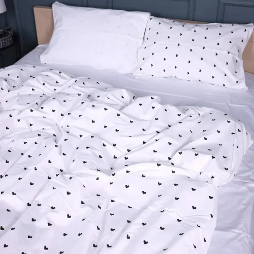 Комплект постельного белья Сатин 22-1390 Hearts and Dreams