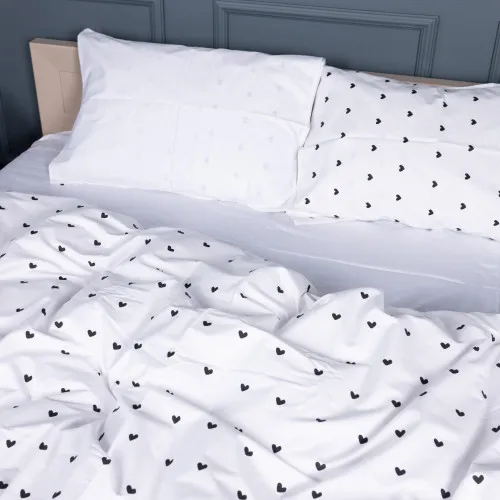 Комплект постельного белья Сатин 22-1390 Hearts and Dreams - 2