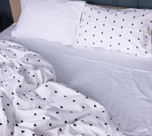 Простирадло Сатин 22-1390 Hearts and Dreams