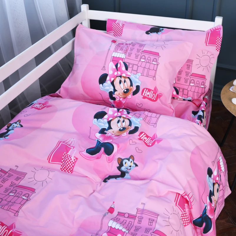 Комплект постільної білизни Бязь Kids Time 17-0703 Hello Minnie - 2