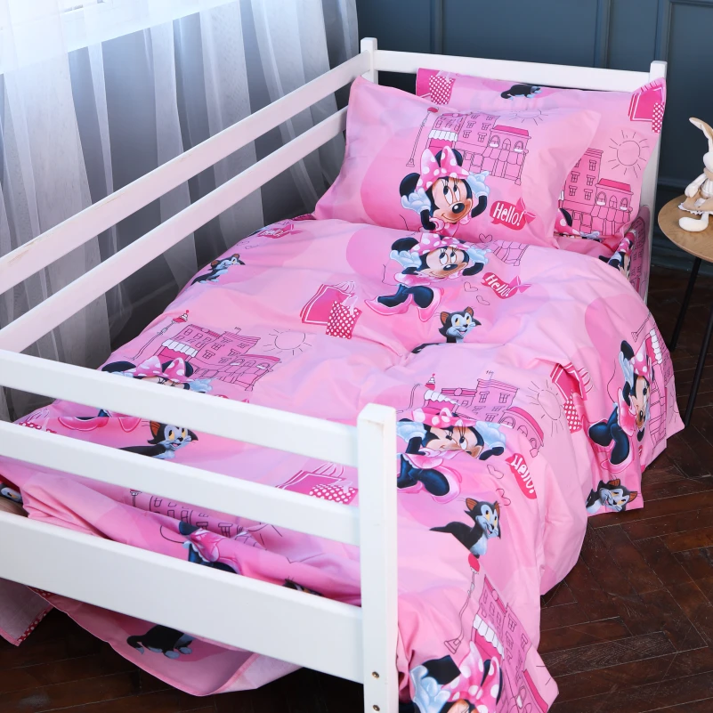 Комплект постільної білизни Бязь Kids Time 17-0703 Hello Minnie - 1