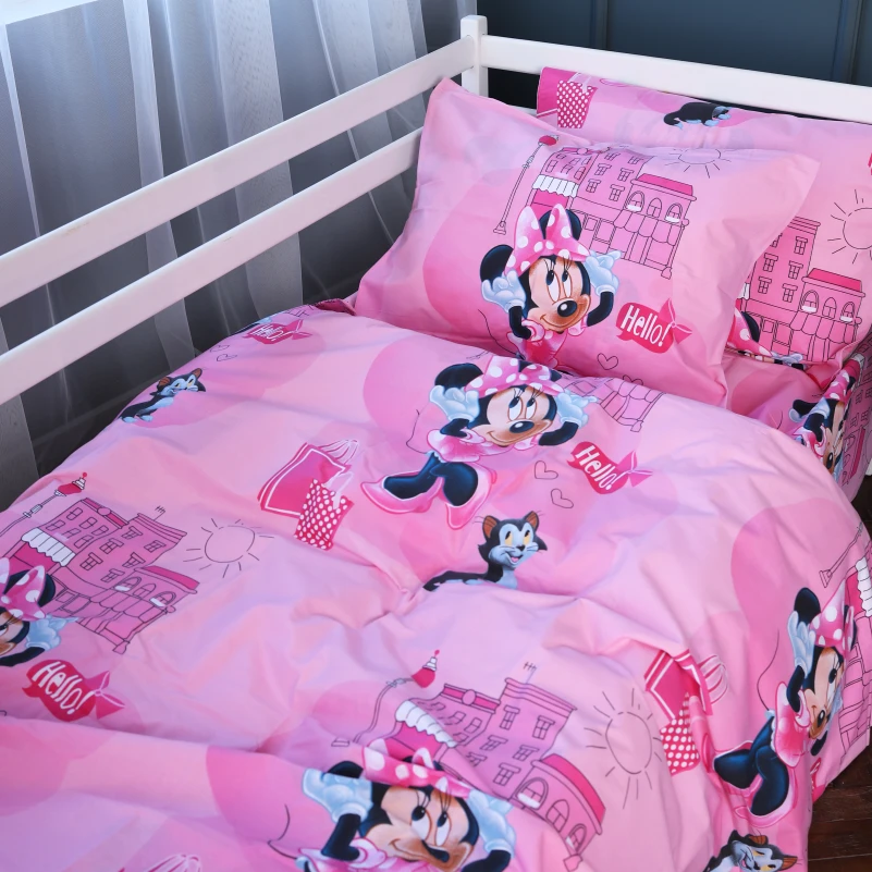 Комплект постільної білизни Бязь Kids Time 17-0703 Hello Minnie - 4