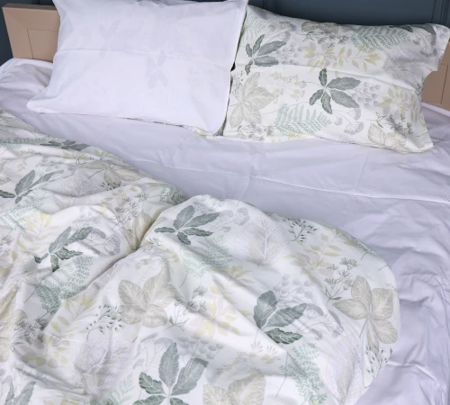 Наволочка Сатин 22-1412 Leaf ornament - 2