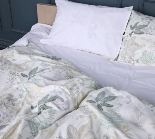 Простирадло Сатин 22-1412 Leaf ornament