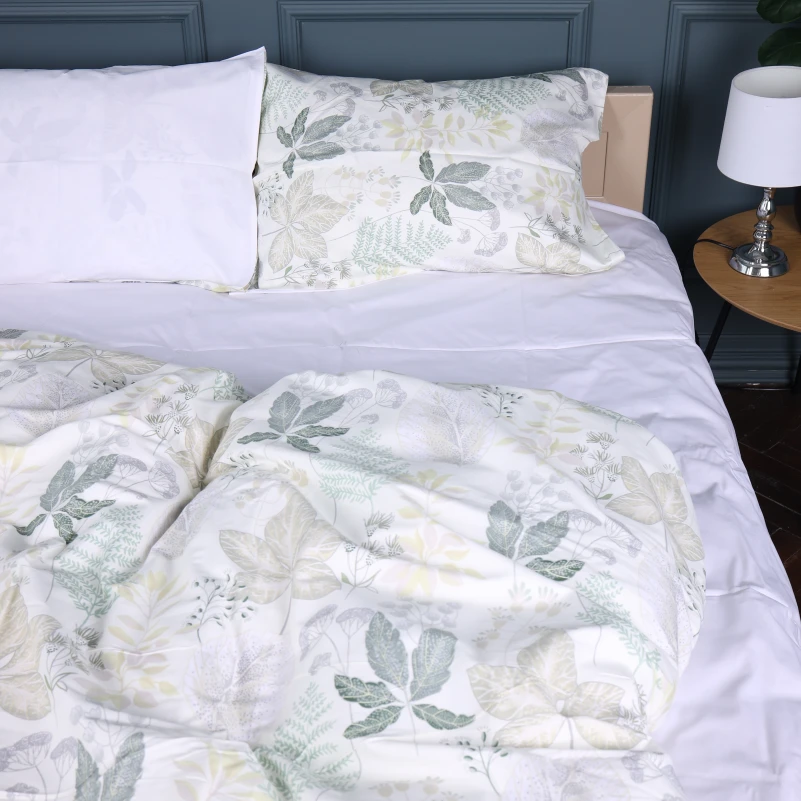 Наволочка Сатин 22-1412 Leaf ornament - 4