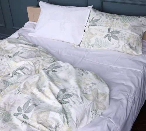 Комплект постельного белья Сатин 22-1412 Leaf ornament