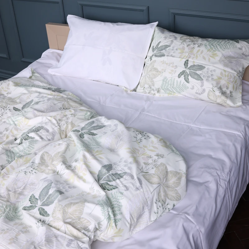 Наволочка Сатин 22-1412 Leaf ornament - 3