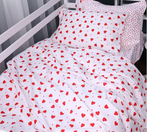 Пододеяльник Poplin Line Kids Time 01 "Little Hearts" - 2