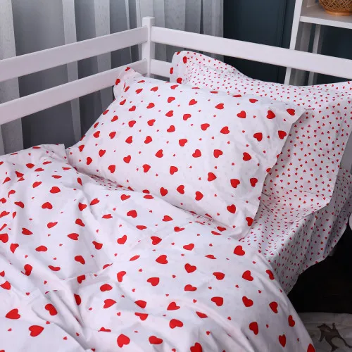 Простирадло Poplin Line Kids Time 01 "Little Hearts" - 2