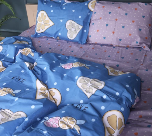 Підковдра Бязь 17-0470 Love lemon