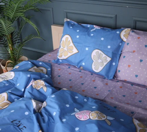 Підковдра Бязь 17-0470 Love lemon - 2