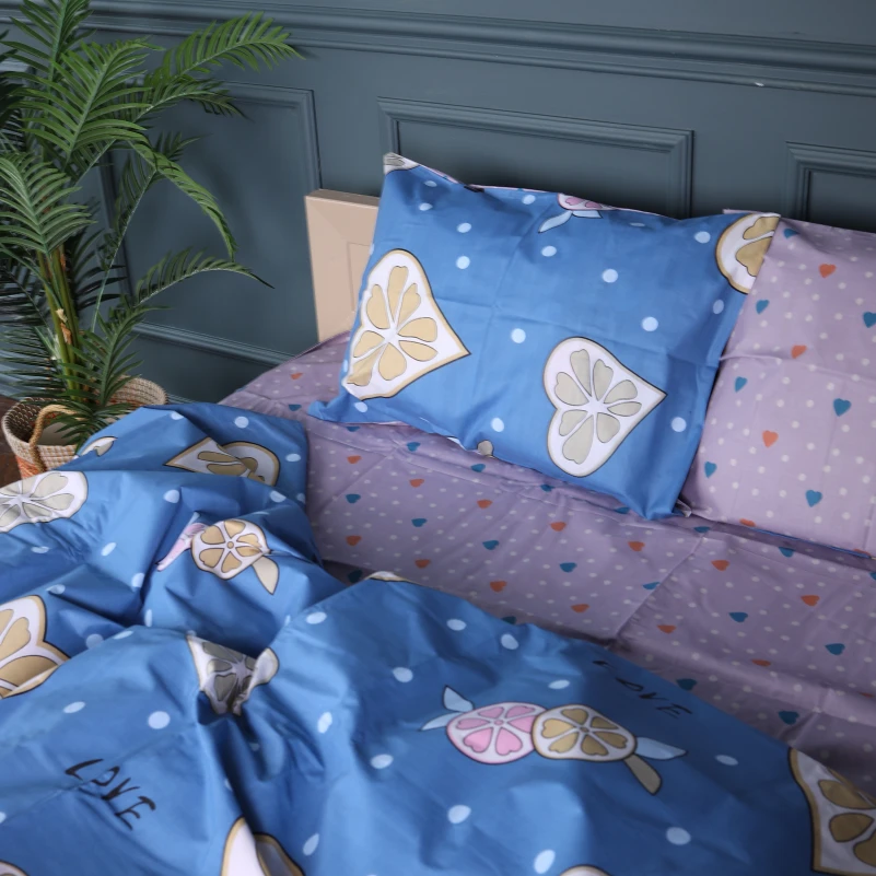 Підковдра Бязь 17-0470 Love lemon - 1