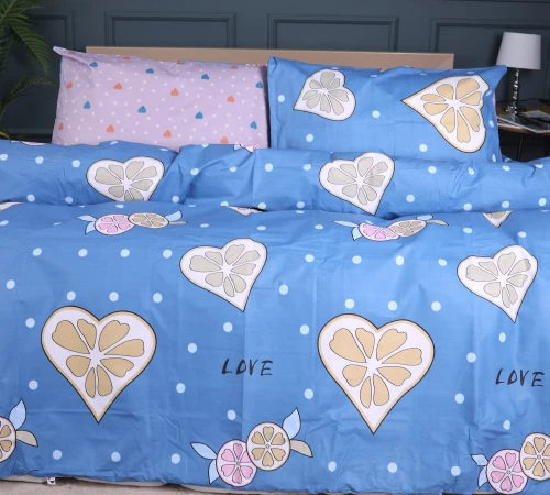 Простирадло MirSon Ranforce Elite 17-0470 Love lemon - 2