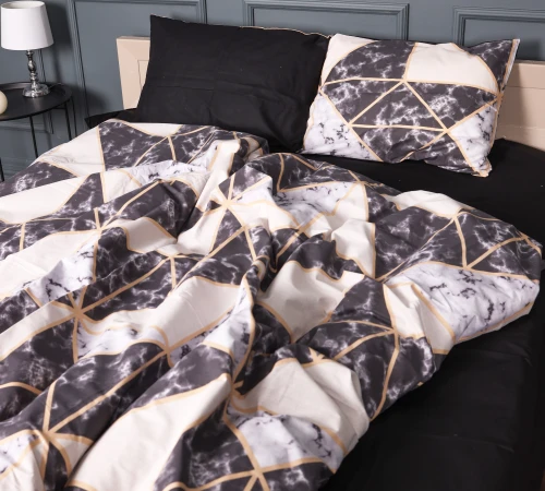 Підковдра Бязь 17-0693 Marbe Black Blocks