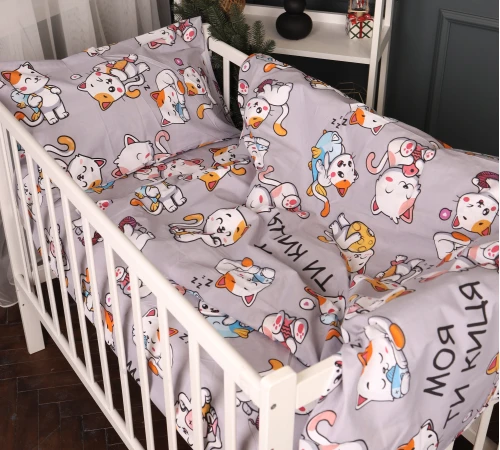 Комплект постільної білизни Бязь 17-0690 Моя ти киця