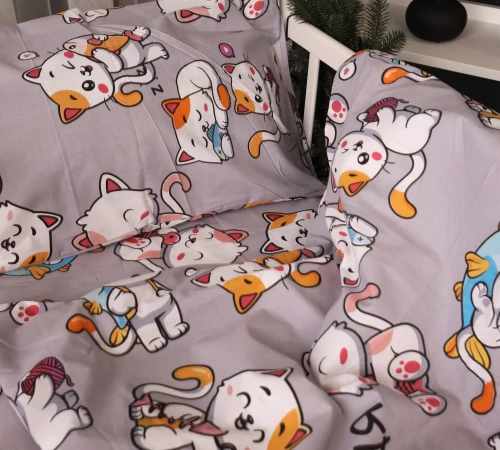 Пододеяльник Бязь Kids Time 17-0690 Моя ты киса