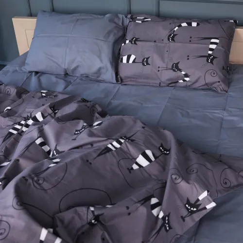 Простирадло Бязь 17-0772 Night cats - 2