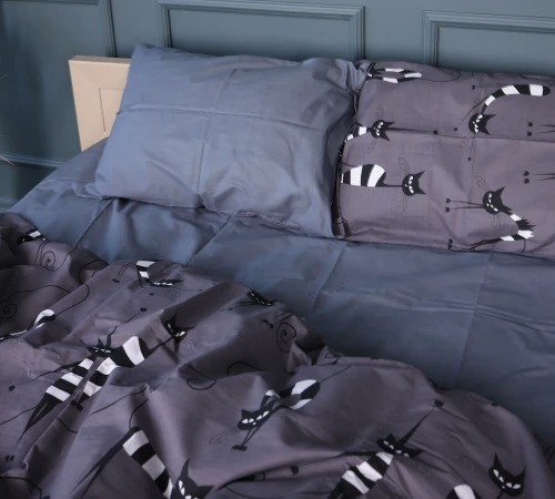 Підковдра Бязь 17-0772 Night cats - 2