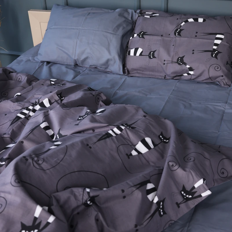 Наволочка Бязь 17-0772 Night cats - 3