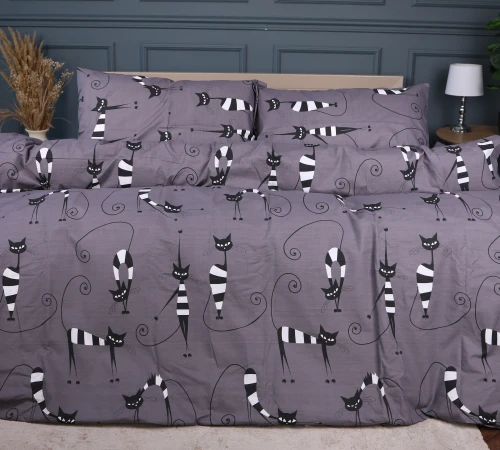 Простирадло Ranforce Elite 17-0772 Night cats - 2